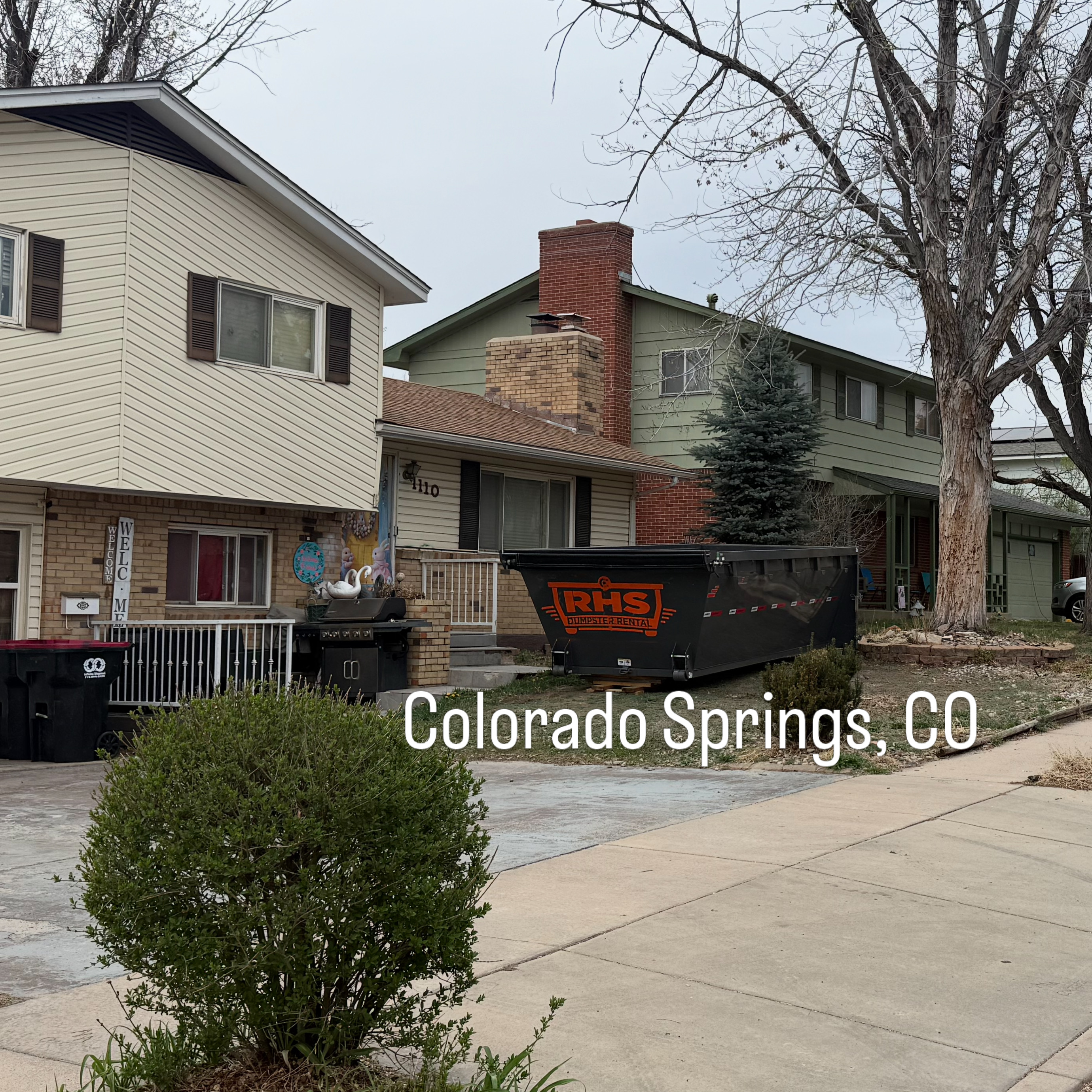 RHS dumpster in Colorado Springs, CO