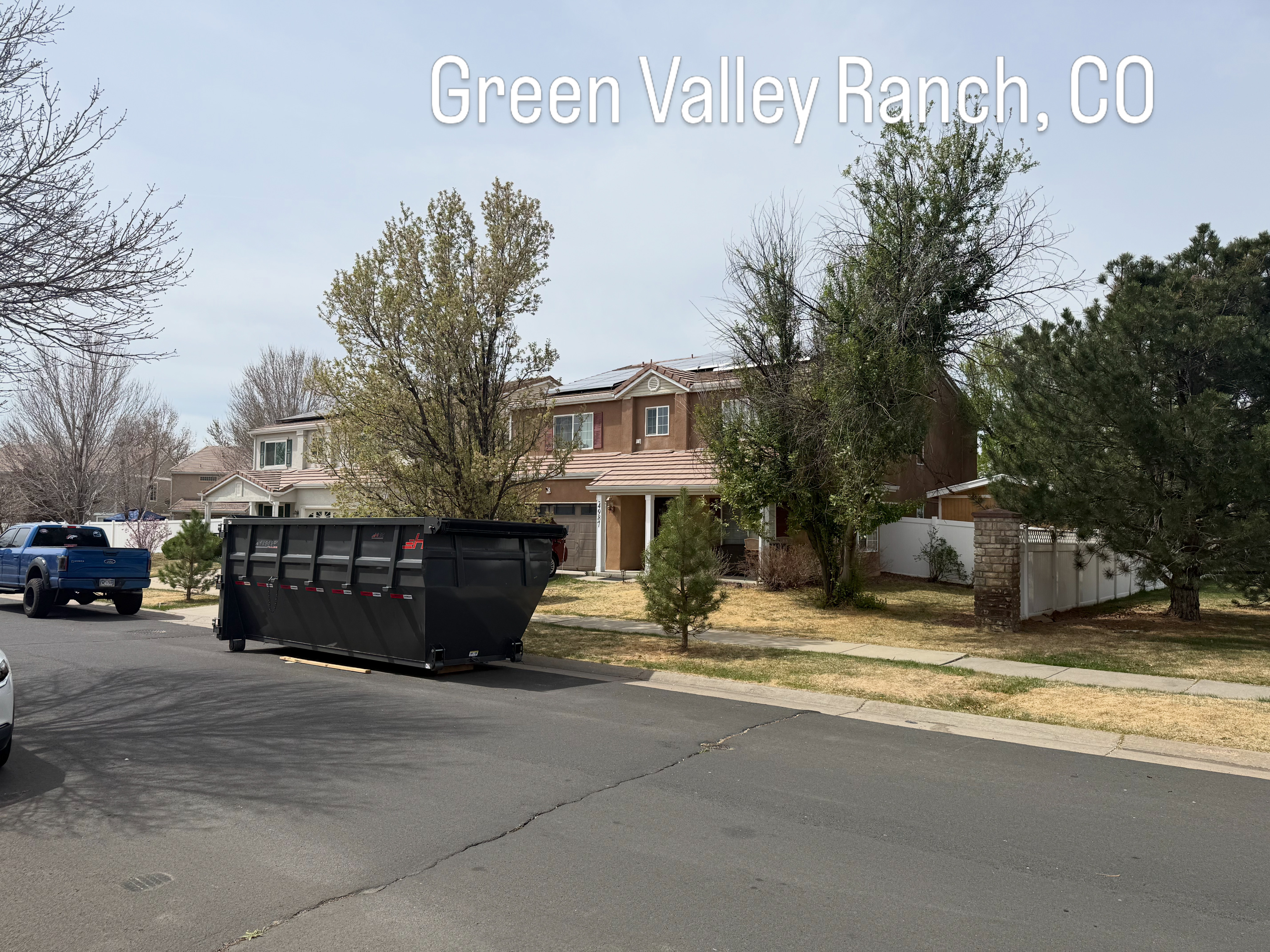 22-yard RHS dumpster in Green Valley Ranch