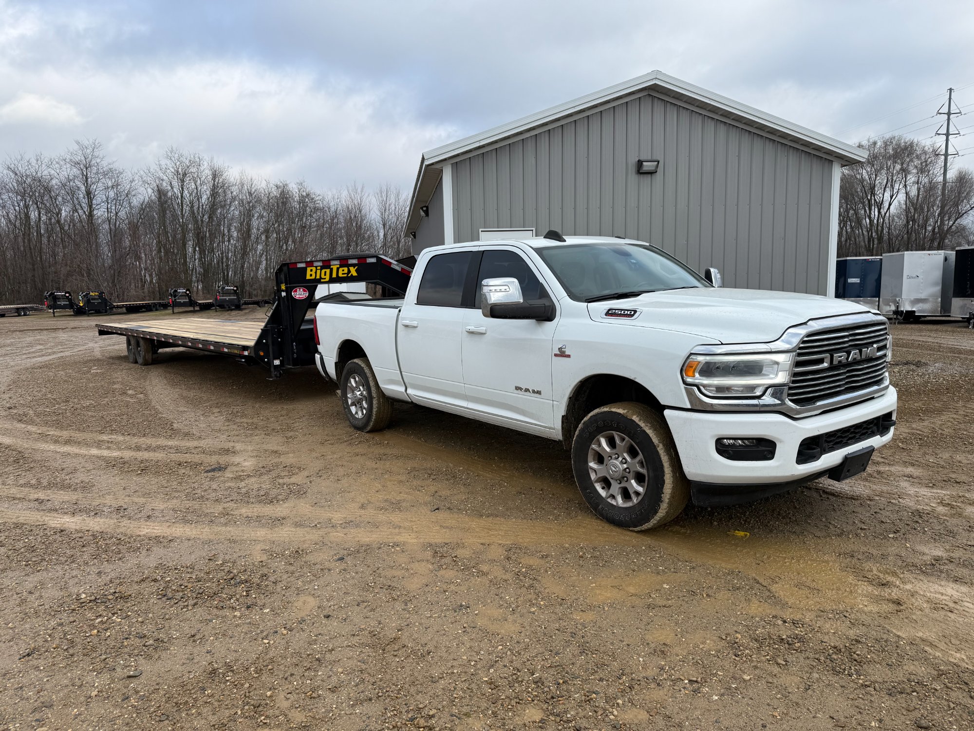 RHS 2024 Ram 2500 with Big Tex gooseneck flatbed